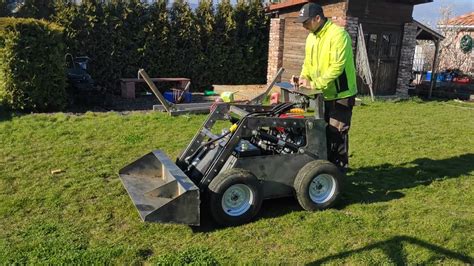 testing a mini skid steer